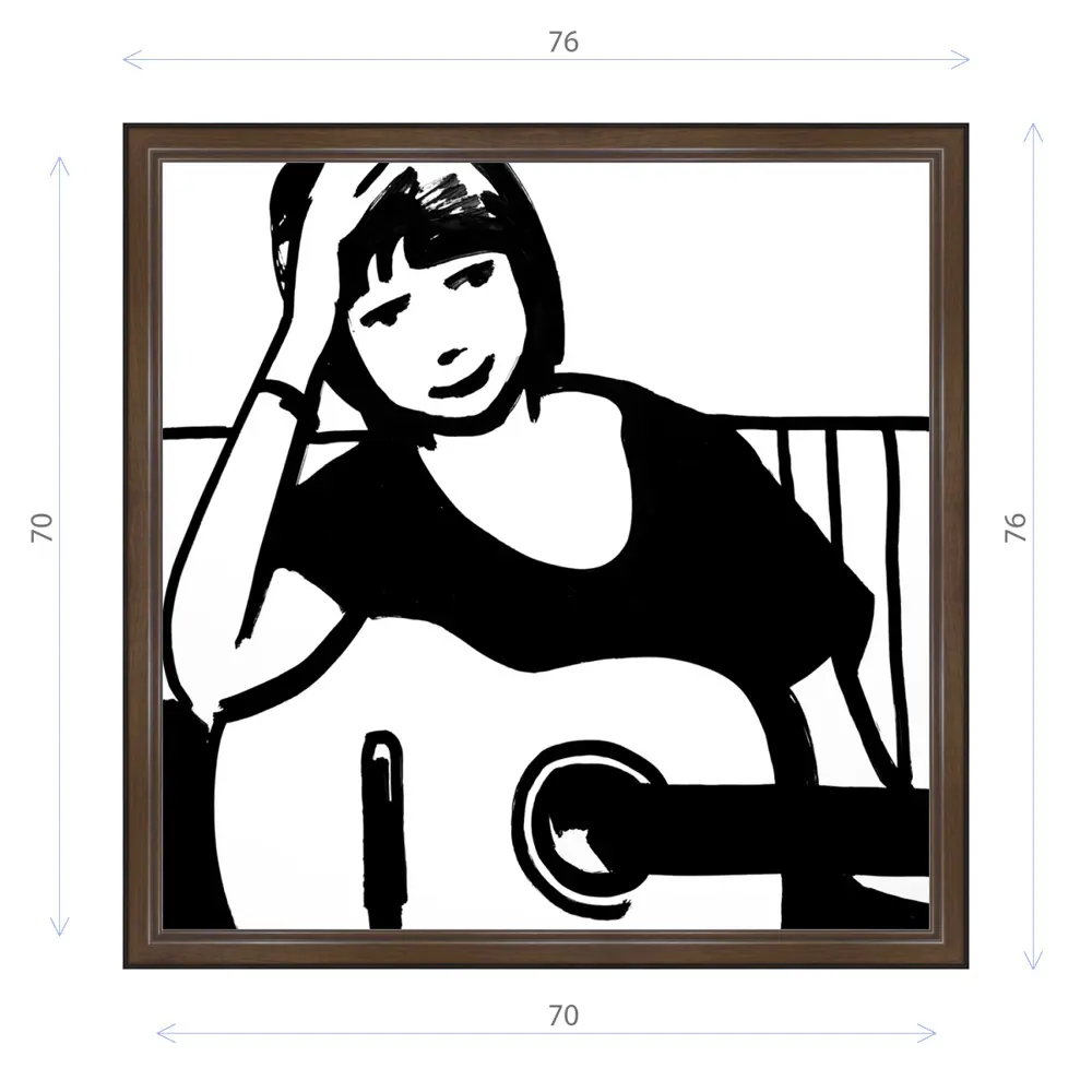 Фото Картина в раме Декор Депо Константин Малютин "Silja" E21 76x76 см Фото Картина в раме Декор Депо Константин Малютин "Silja" E21 76x76 см