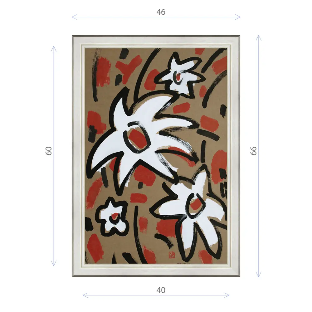 Фото Картина в раме Декор Депо Константин Малютин "Белые цветы" E20 66x46 см Фото Картина в раме Декор Депо Константин Малютин "Белые цветы" E20 66x46 см