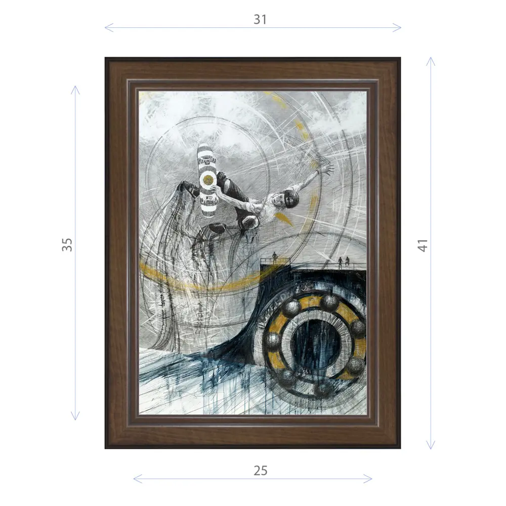 Фото Картина в раме Декор Депо Алексей Макаров "Подшипник" E21 41x31 см Фото Картина в раме Декор Депо Алексей Макаров "Подшипник" E21 41x31 см