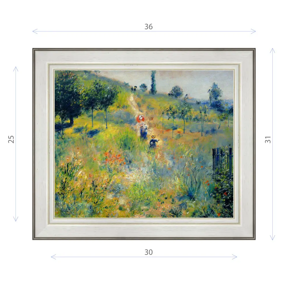 Фото Картина в раме Декор Депо Пьер Огюст Ренуар "Путь среди высокой травы" E20 31x36 см Фото Картина в раме Декор Депо Пьер Огюст Ренуар "Путь среди высокой травы" E20 31x36 см