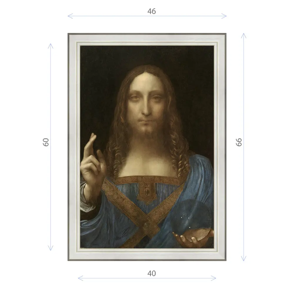 Фото Картина в раме Декор Депо Леонардо да Винчи "Спаситель мира" E20 66x46 см Фото Картина в раме Декор Депо Леонардо да Винчи "Спаситель мира" E20 66x46 см