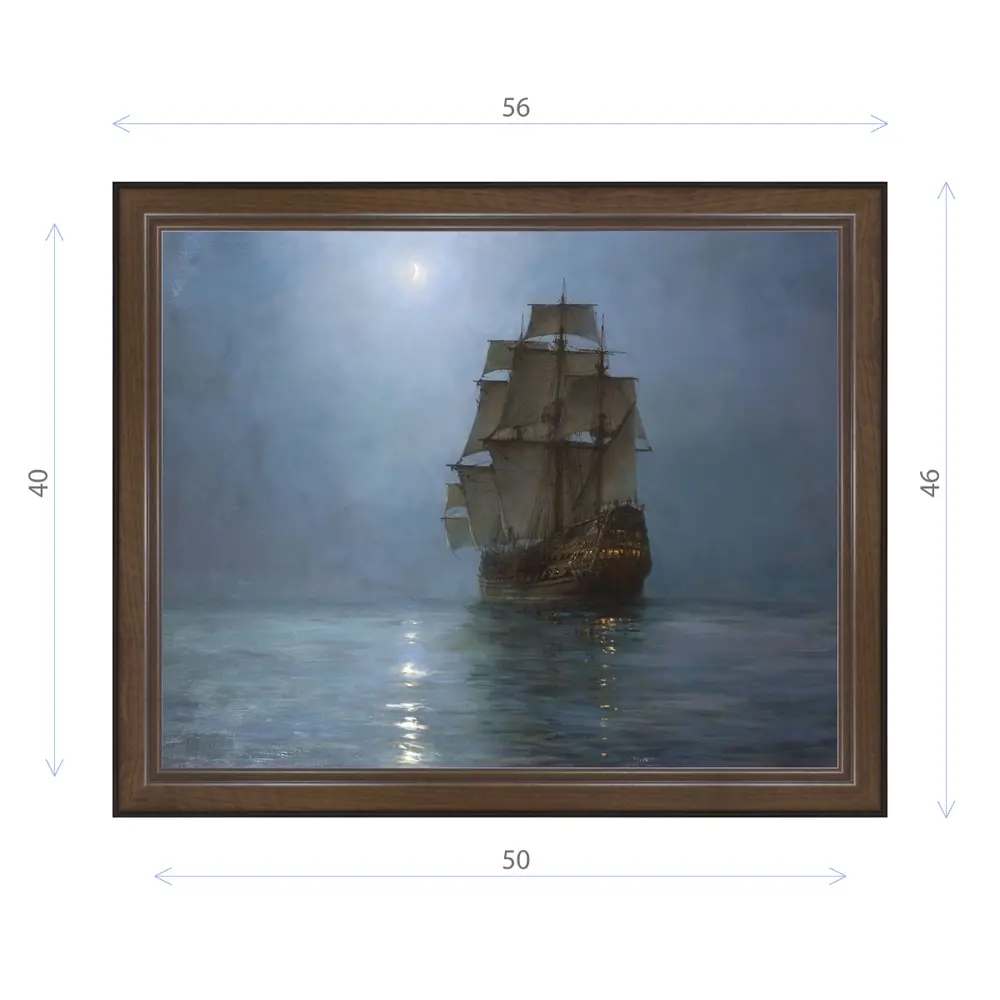 Фото Картина в раме Декор Депо Монтегю Доусон "Полумесяц" E21 46x56 см Фото Картина в раме Декор Депо Монтегю Доусон "Полумесяц" E21 46x56 см