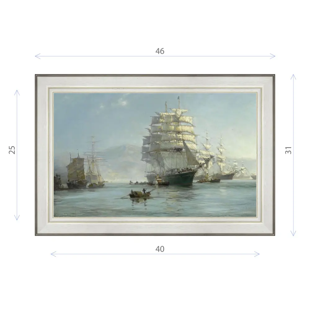 Фото Картина в раме Декор Депо Монтегю Доусон Сказочные корабли E20 31x46 см Фото Картина в раме Декор Депо Монтегю Доусон Сказочные корабли E20 31x46 см