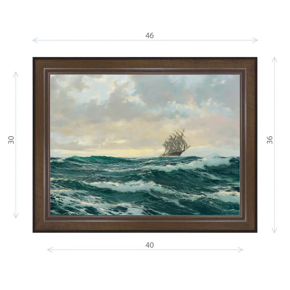 Фото Картина в раме Декор Депо Монтегю Доусон "Преодолевая волны" E21 36x46 см Фото Картина в раме Декор Депо Монтегю Доусон "Преодолевая волны" E21 36x46 см