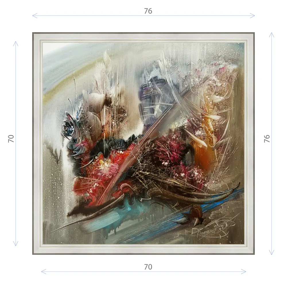 Фото Картина в раме Декор Депо Михаил Харитонов Огни большого города E20 76x76 см