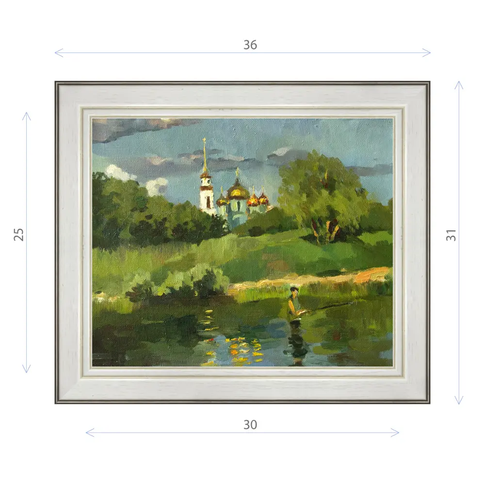 Фото Картина в раме Декор Депо Ксения Черномор "Вид на Задонский монастырь" E20 31x36 см Фото Картина в раме Декор Депо Ксения Черномор "Вид на Задонский монастырь" E20 31x36 см