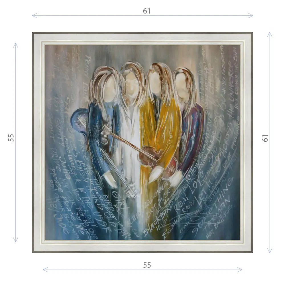 Фото Картина в раме Декор Депо Михаил Харитонов Квартет E20 61x61 см Фото Картина в раме Декор Депо Михаил Харитонов Квартет E20 61x61 см