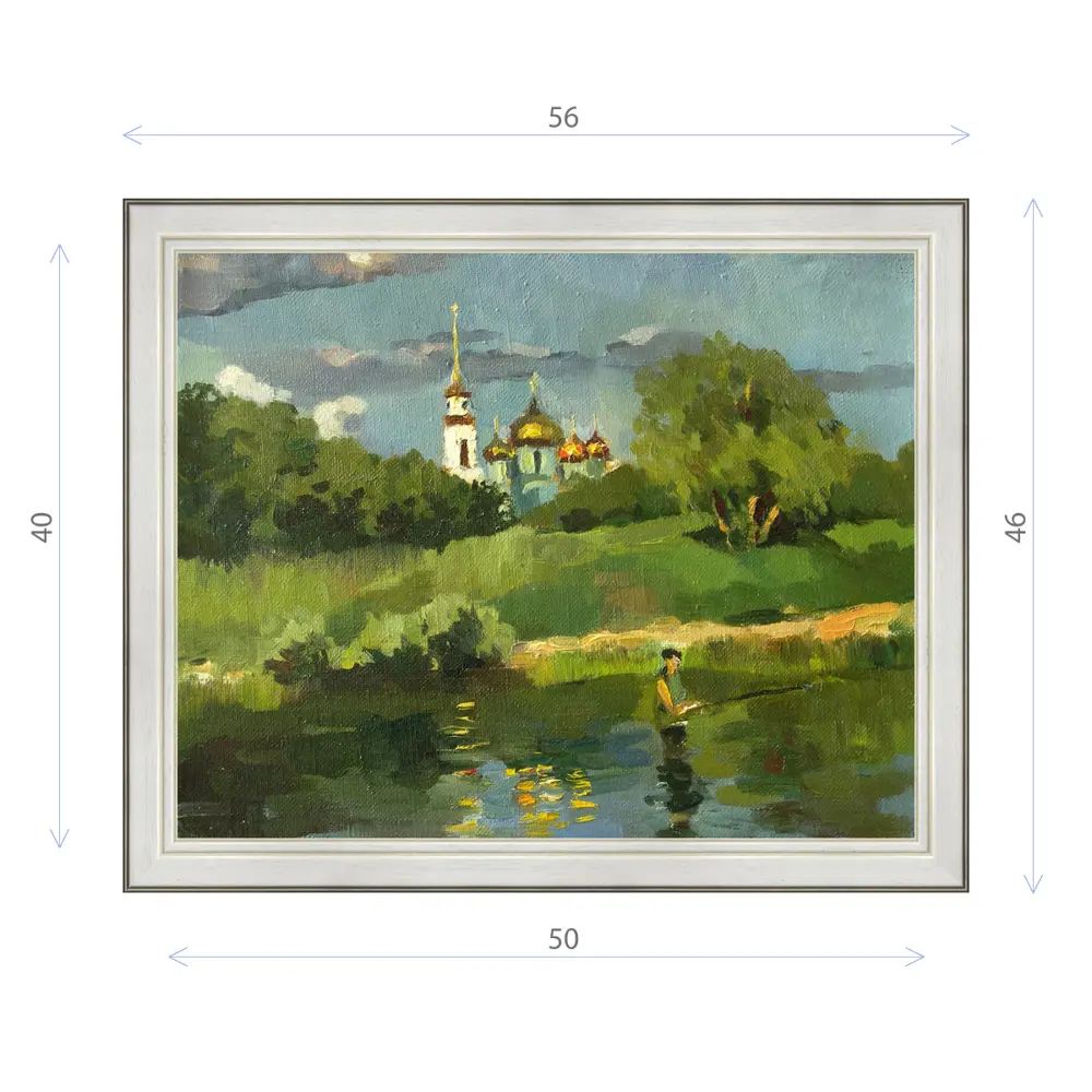 Фото Картина в раме Декор Депо Ксения Черномор "Вид на Задонский монастырь" E20 46x56 см Фото Картина в раме Декор Депо Ксения Черномор "Вид на Задонский монастырь" E20 46x56 см