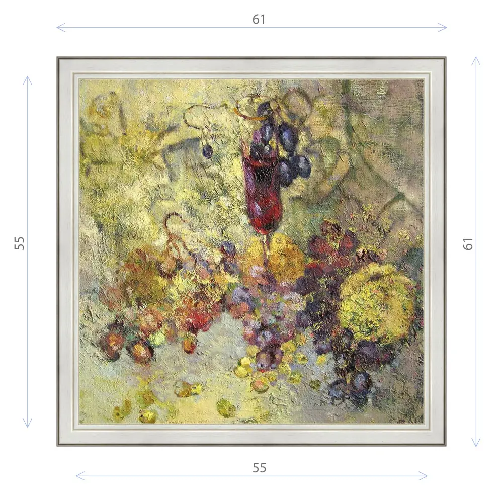 Фото Картина в раме Декор Депо Ксения Черномор "Винная история" E20 61x61 см Фото Картина в раме Декор Депо Ксения Черномор "Винная история" E20 61x61 см