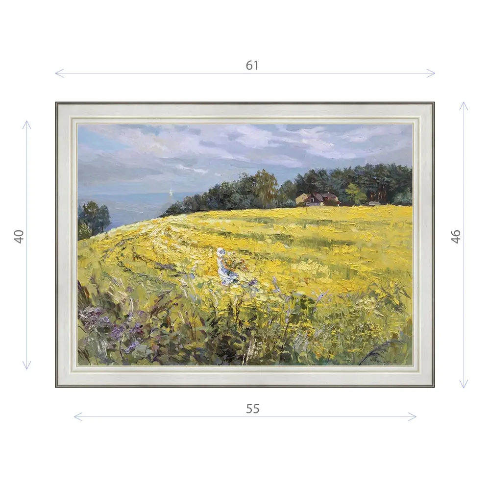 Фото Картина в раме Декор Депо Ксения Черномор "Золотое поле" E20 46x61 см Фото Картина в раме Декор Депо Ксения Черномор "Золотое поле" E20 46x61 см