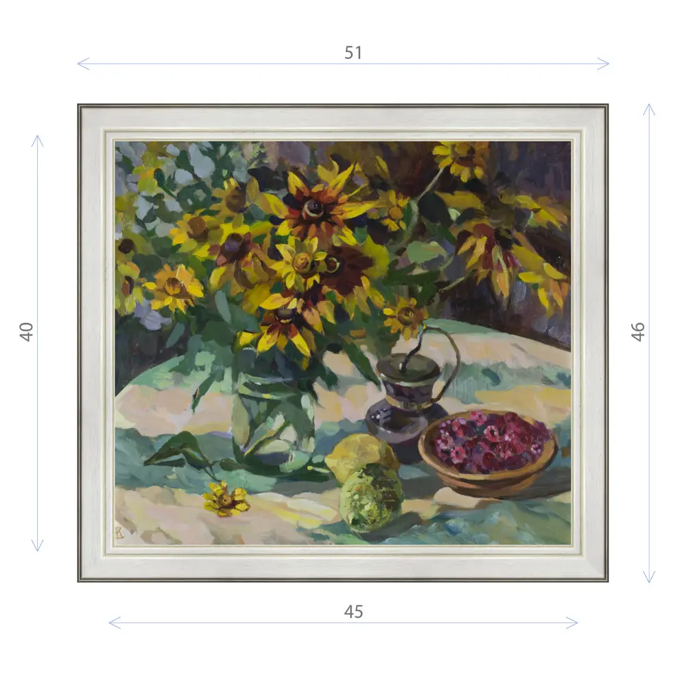 Фото Картина в раме Декор Депо Ксения Черномор "Симфония лета" E20 46x51 см Фото Картина в раме Декор Депо Ксения Черномор "Симфония лета" E20 46x51 см