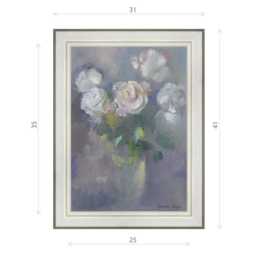 Фото Картина в раме Декор Депо Ксения Черномор "Перламутровые розы" E20 41x31 см Фото Картина в раме Декор Депо Ксения Черномор "Перламутровые розы" E20 41x31 см
