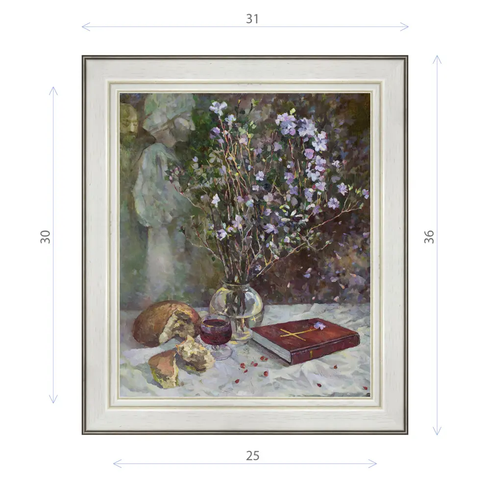 Фото Картина в раме Декор Депо Ксения Черномор "Трапеза в воспоминании" E20 36x31 см Фото Картина в раме Декор Депо Ксения Черномор "Трапеза в воспоминании" E20 36x31 см