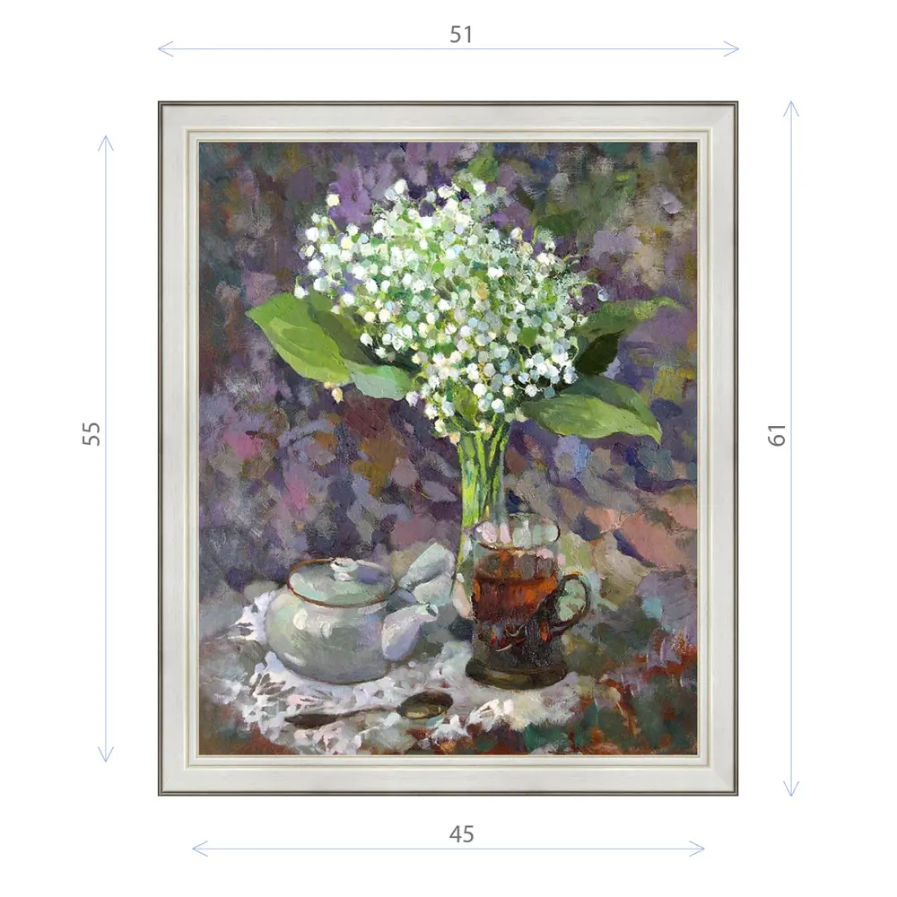 Фото Картина в раме Декор Депо Ксения Черномор "Утренний чай" E20 61x51 см