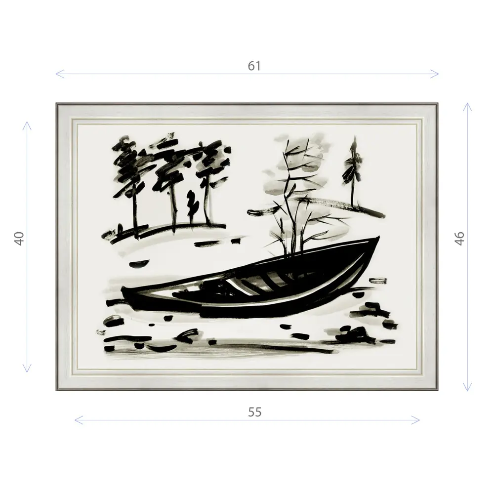 Фото Картина в раме Декор Депо Константин Малютин "Старая лодка" E20 46x61 см Фото Картина в раме Декор Депо Константин Малютин "Старая лодка" E20 46x61 см