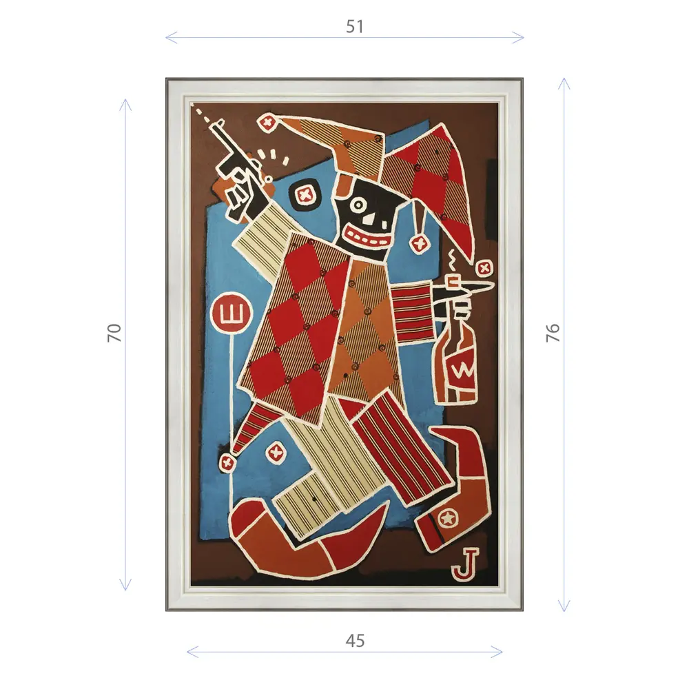 Фото Картина в раме Декор Депо Константин Малютин "Шут" E20 76x51 см Фото Картина в раме Декор Депо Константин Малютин "Шут" E20 76x51 см