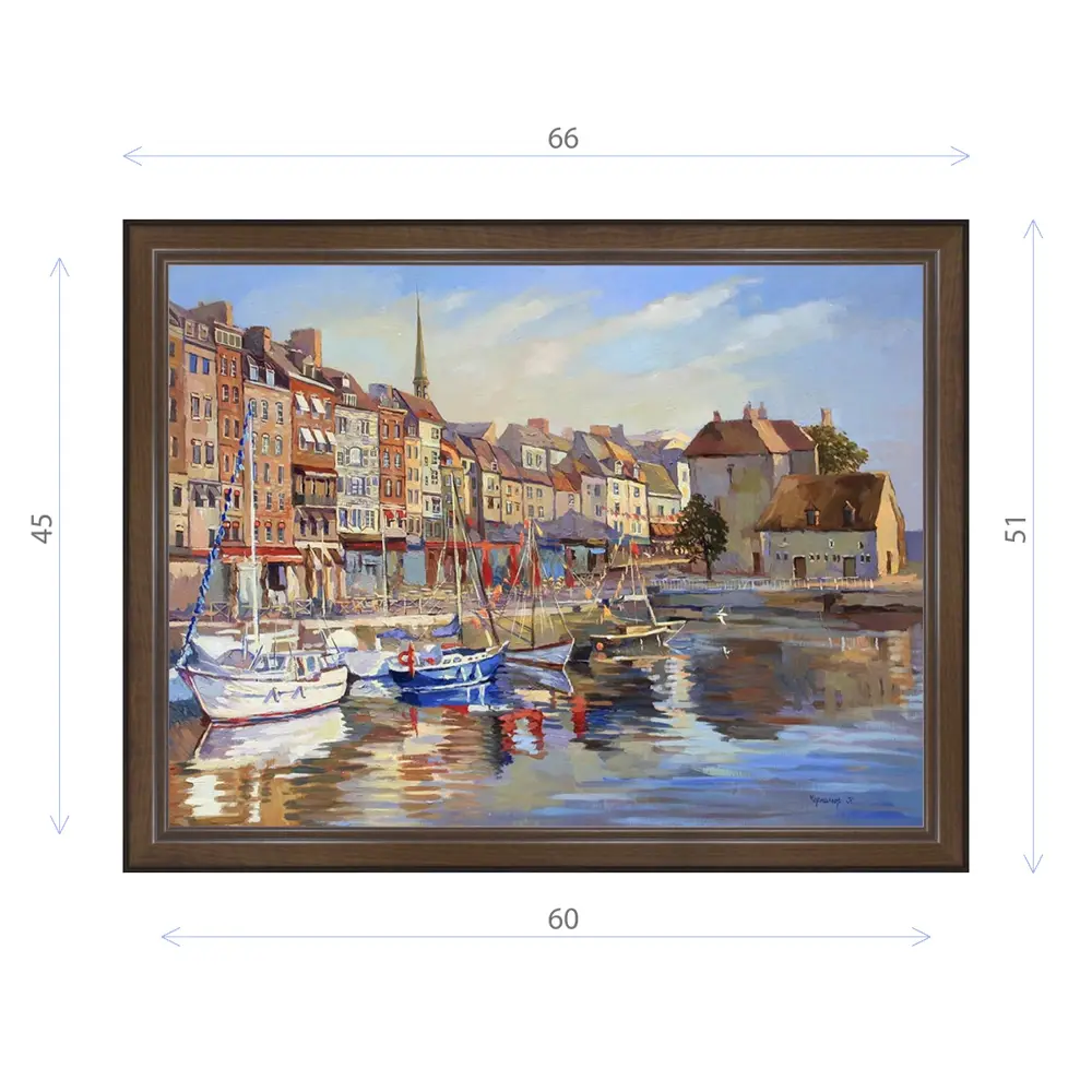 Фото Картина в раме Декор Депо Ксения Черномор Нормандия Онфлер E21 51x66 см Фото Картина в раме Декор Депо Ксения Черномор Нормандия Онфлер E21 51x66 см