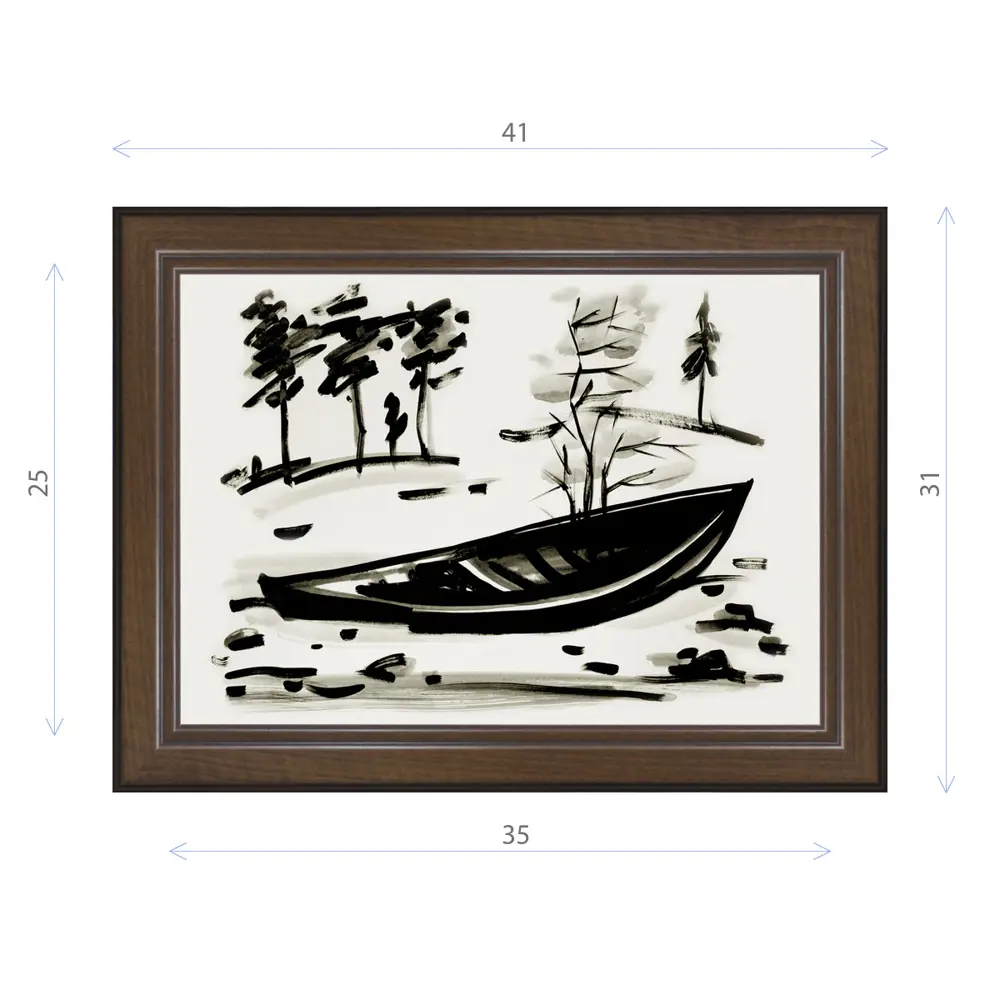Фото Картина в раме Декор Депо Константин Малютин "Старая лодка" E21 31x41 см Фото Картина в раме Декор Депо Константин Малютин "Старая лодка" E21 31x41 см