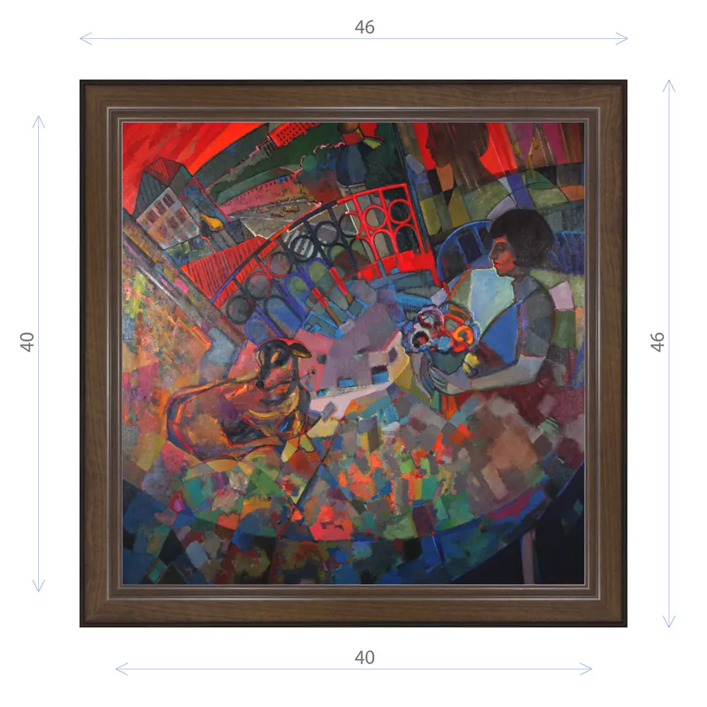 Фото Картина в раме Декор Депо Эдуард Абжинов "Red Moscow" E21 46x46 см Фото Картина в раме Декор Депо Эдуард Абжинов "Red Moscow" E21 46x46 см