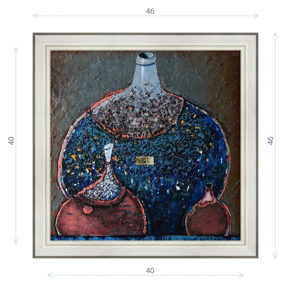 Фото Картина в раме Декор Депо Эдуард Абжинов "Винное изобилие" E20 46x46 см Фото Картина в раме Декор Депо Эдуард Абжинов "Винное изобилие" E20 46x46 см