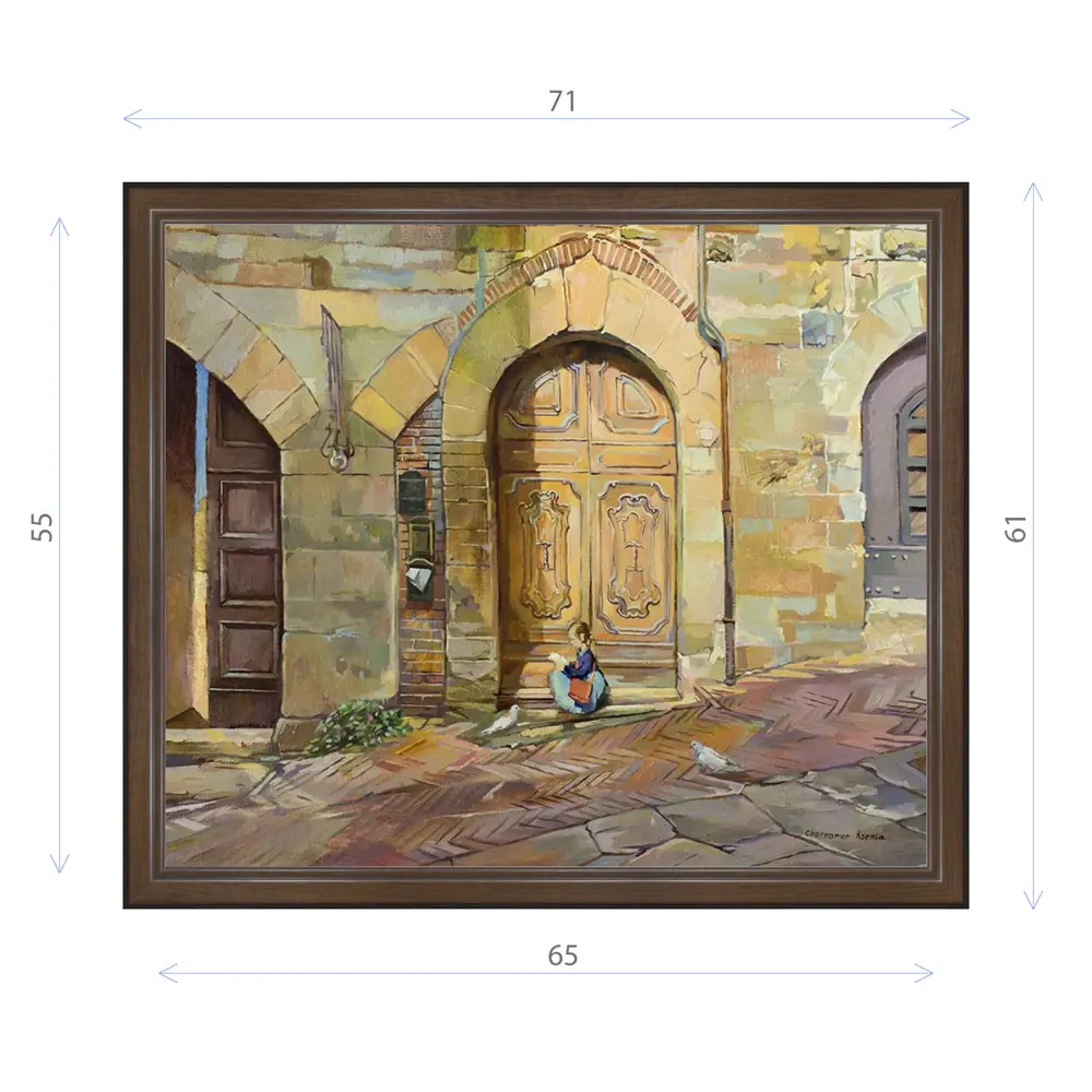 Фото Картина в раме Декор Депо Ксения Черномор "Письмо счастья Ареццо" E21 61x71 см Фото Картина в раме Декор Депо Ксения Черномор "Письмо счастья Ареццо" E21 61x71 см