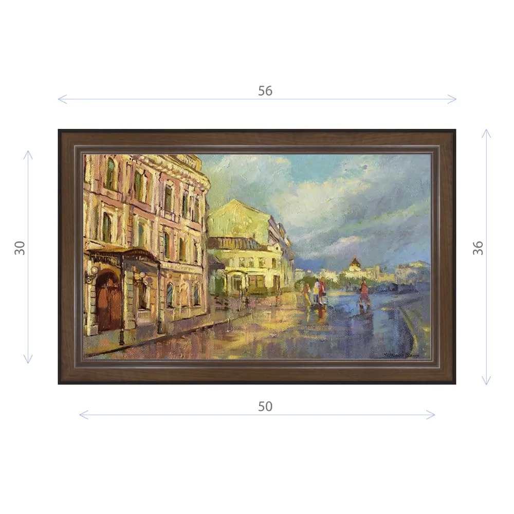 Фото Картина в раме Декор Депо Ксения Черномор "Овчинниковская набережная" E21 36x56 см Фото Картина в раме Декор Депо Ксения Черномор "Овчинниковская набережная" E21 36x56 см