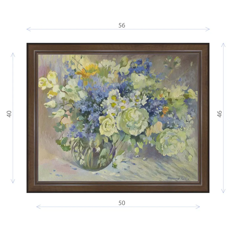 Фото Картина в раме Декор Депо Ксения Черномор "Первая любовь" E21 46x56 см Фото Картина в раме Декор Депо Ксения Черномор "Первая любовь" E21 46x56 см