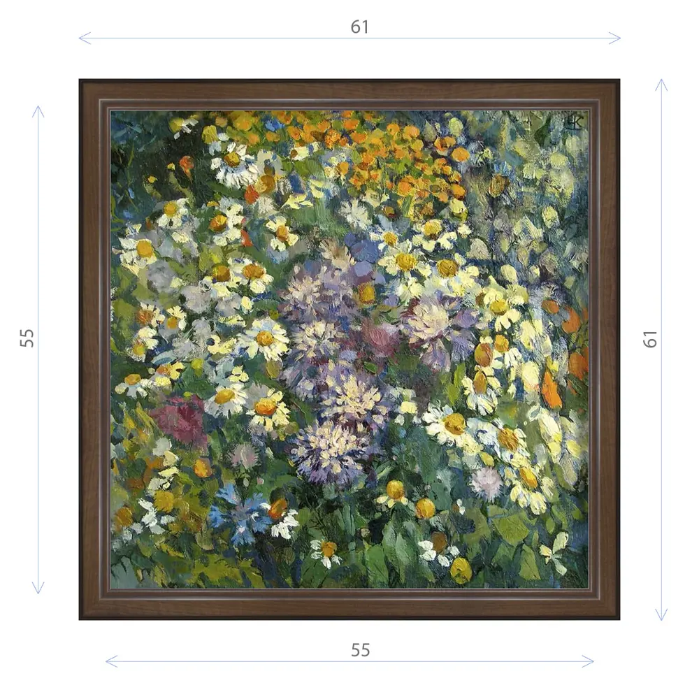 Фото Картина в раме Декор Депо Ксения Черномор "Полевые цветы" E21 61x61 см Фото Картина в раме Декор Депо Ксения Черномор "Полевые цветы" E21 61x61 см