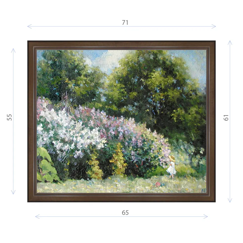 Фото Картина в раме Декор Депо Ксения Черномор "Сирень в Ботаническом саду" E21 61x71 см Фото Картина в раме Декор Депо Ксения Черномор "Сирень в Ботаническом саду" E21 61x71 см