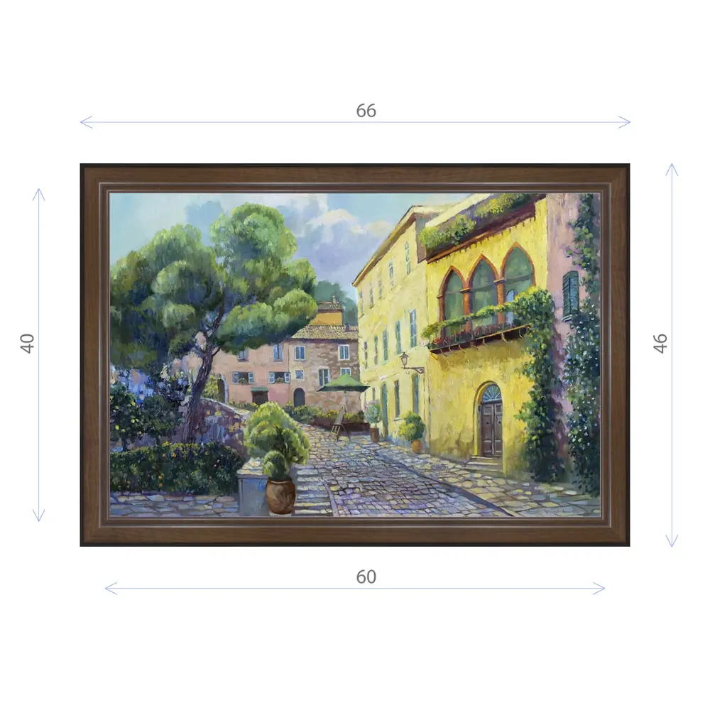 Фото Картина в раме Декор Депо Ксения Черномор "Солнечный дом в Сант Арканджело ди Романья" E21 46x66 см Фото Картина в раме Декор Депо Ксения Черномор "Солнечный дом в Сант Арканджело ди Романья" E21 46x66 см