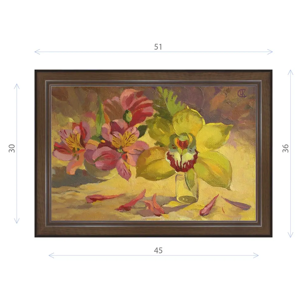 Фото Картина в раме Декор Депо Ксения Черномор "Свет Орхидеи" E21 36x51 см Фото Картина в раме Декор Депо Ксения Черномор "Свет Орхидеи" E21 36x51 см