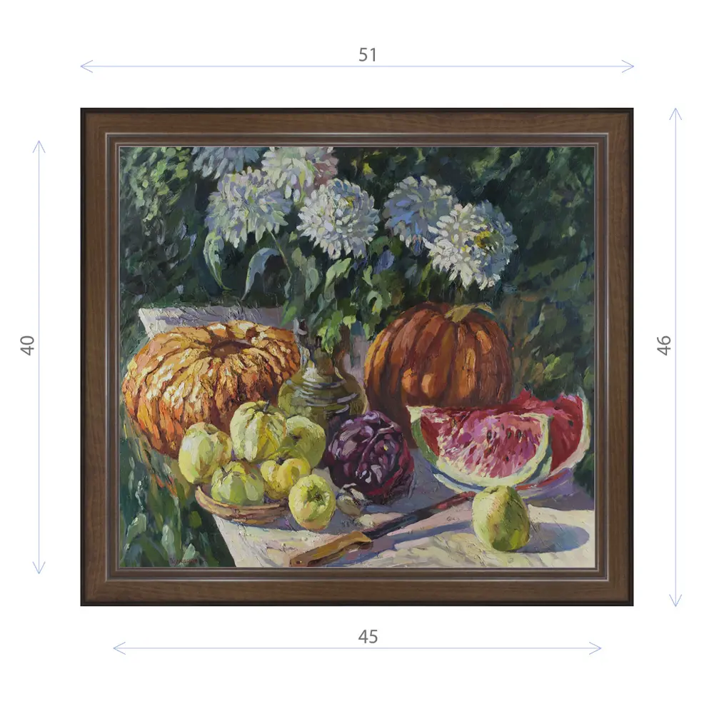 Фото Картина в раме Декор Депо Ксения Черномор "На яблочный спас" E21 46x51 см Фото Картина в раме Декор Депо Ксения Черномор "На яблочный спас" E21 46x51 см