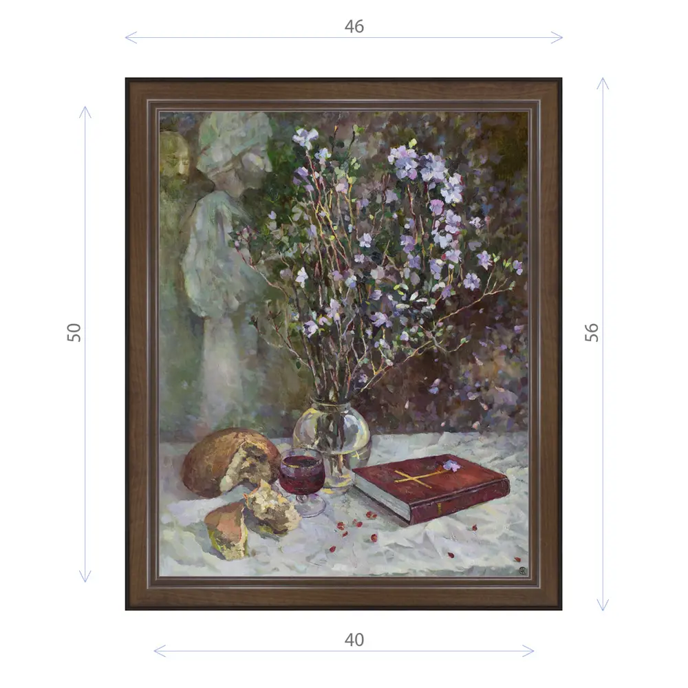 Фото Картина в раме Декор Депо Ксения Черномор "Трапеза в воспоминании" E21 56x46 см Фото Картина в раме Декор Депо Ксения Черномор "Трапеза в воспоминании" E21 56x46 см