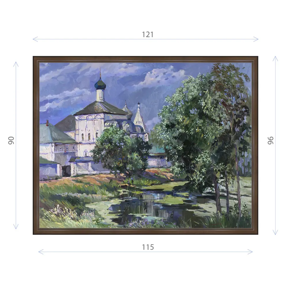 Фото Картина в раме Декор Депо Ксения Черномор "Тихая обитель" E21 96x121 см Фото Картина в раме Декор Депо Ксения Черномор "Тихая обитель" E21 96x121 см