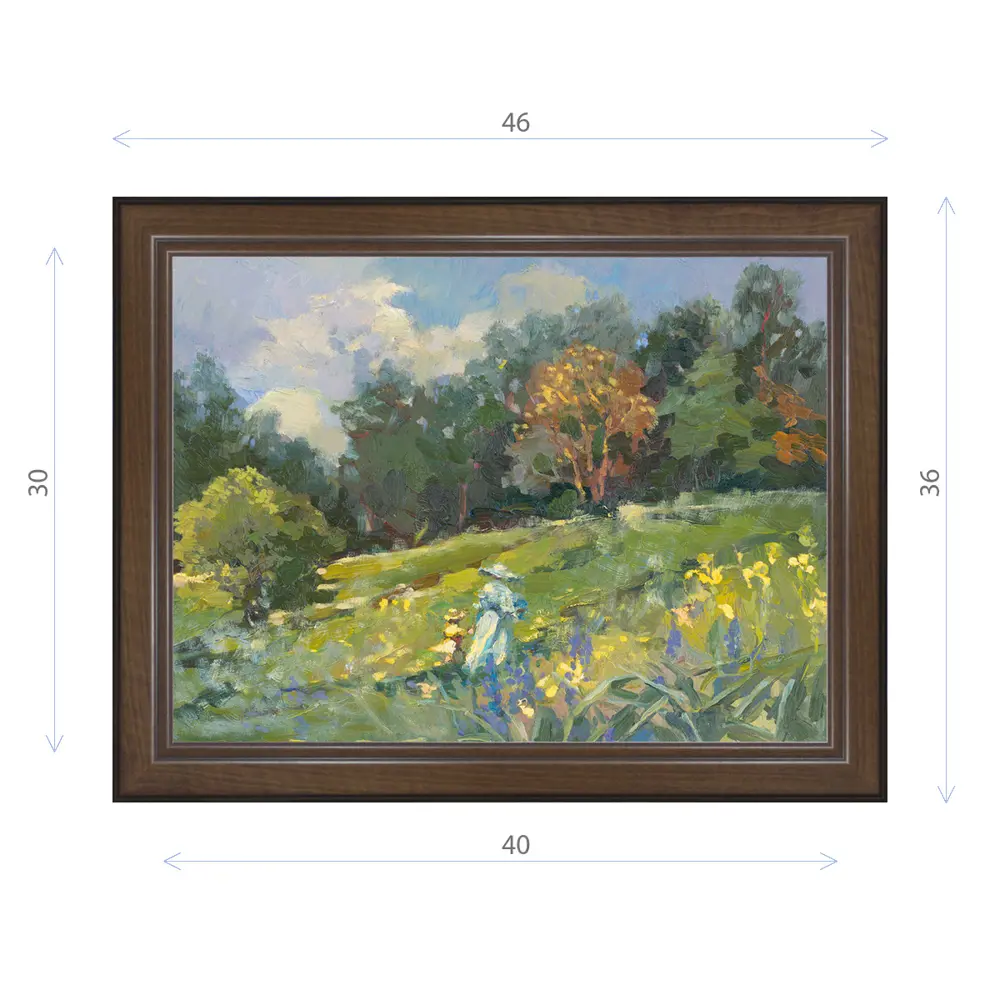 Фото Картина в раме Декор Депо Ксения Черномор "Прогулка" E21 36x46 см Фото Картина в раме Декор Депо Ксения Черномор "Прогулка" E21 36x46 см