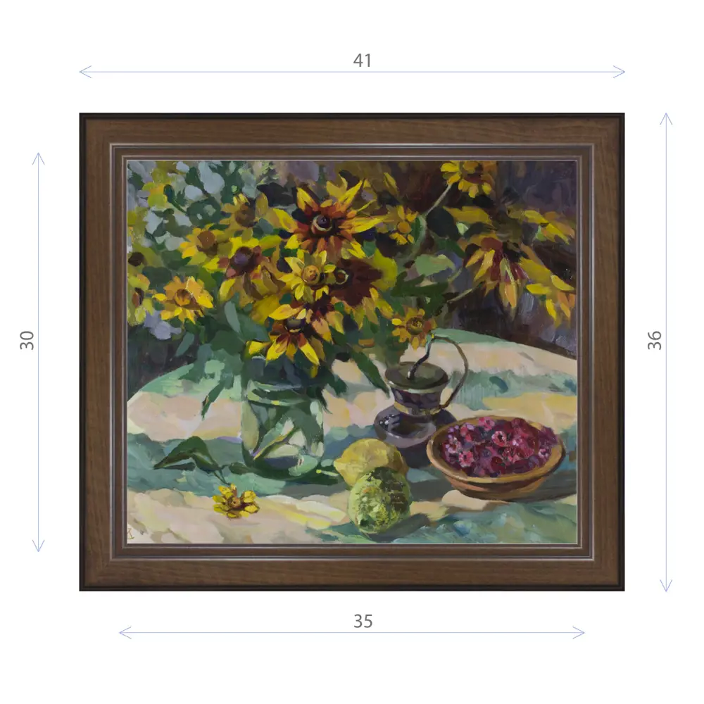 Фото Картина в раме Декор Депо Ксения Черномор "Симфония лета" E21 36x41 см Фото Картина в раме Декор Депо Ксения Черномор "Симфония лета" E21 36x41 см