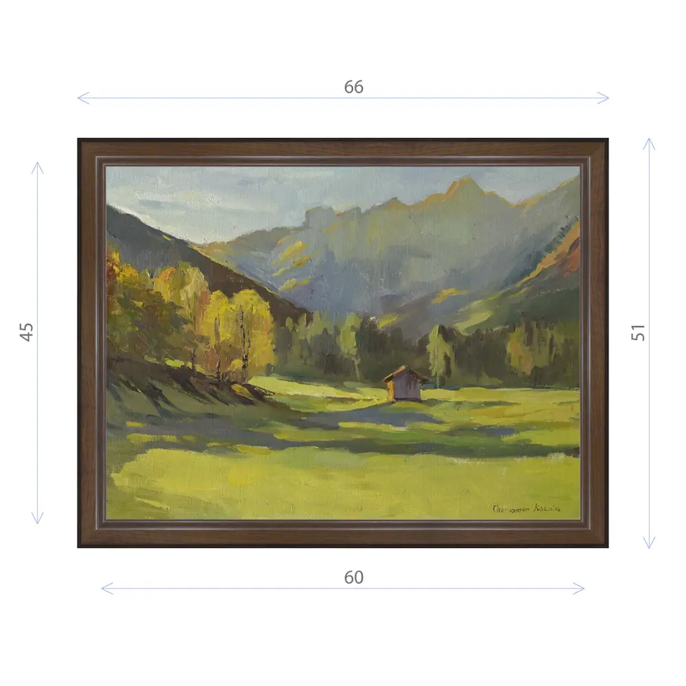 Фото Картина в раме Декор Депо Ксения Черномор "Светлый день в Альпах" E21 51x66 см Фото Картина в раме Декор Депо Ксения Черномор "Светлый день в Альпах" E21 51x66 см