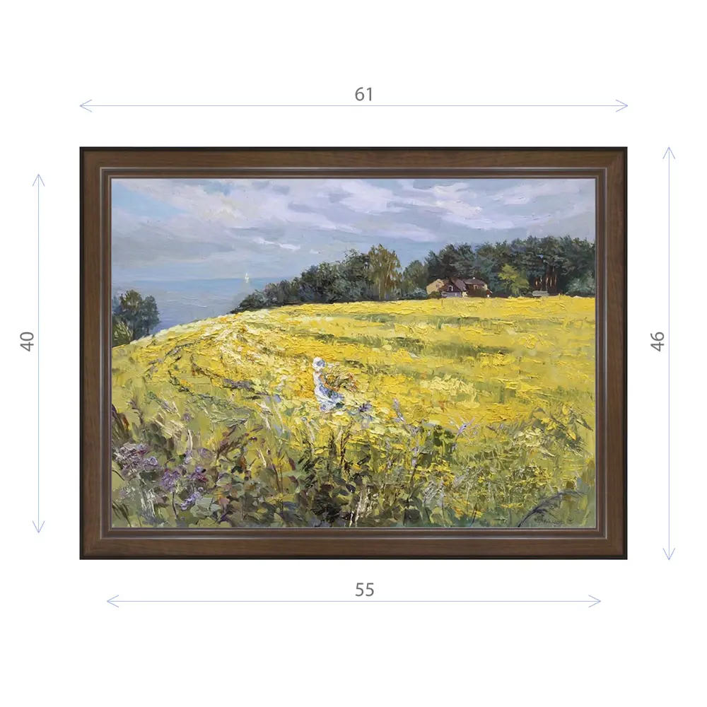 Фото Картина в раме Декор Депо Ксения Черномор "Золотое поле" E21 46x61 см Фото Картина в раме Декор Депо Ксения Черномор "Золотое поле" E21 46x61 см