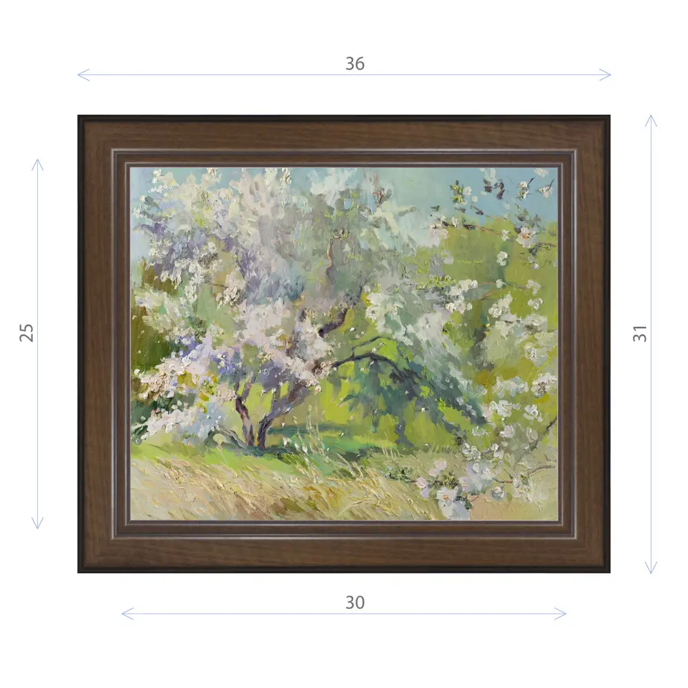 Фото Картина в раме Декор Депо Ксения Черномор "За раем" E21 31x36 см Фото Картина в раме Декор Депо Ксения Черномор "За раем" E21 31x36 см