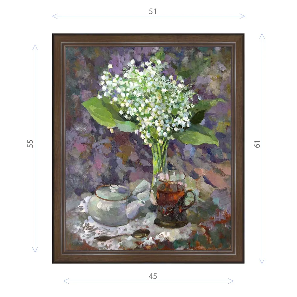 Фото Картина в раме Декор Депо Ксения Черномор "Утренний чай" E21 61x51 см Фото Картина в раме Декор Депо Ксения Черномор "Утренний чай" E21 61x51 см