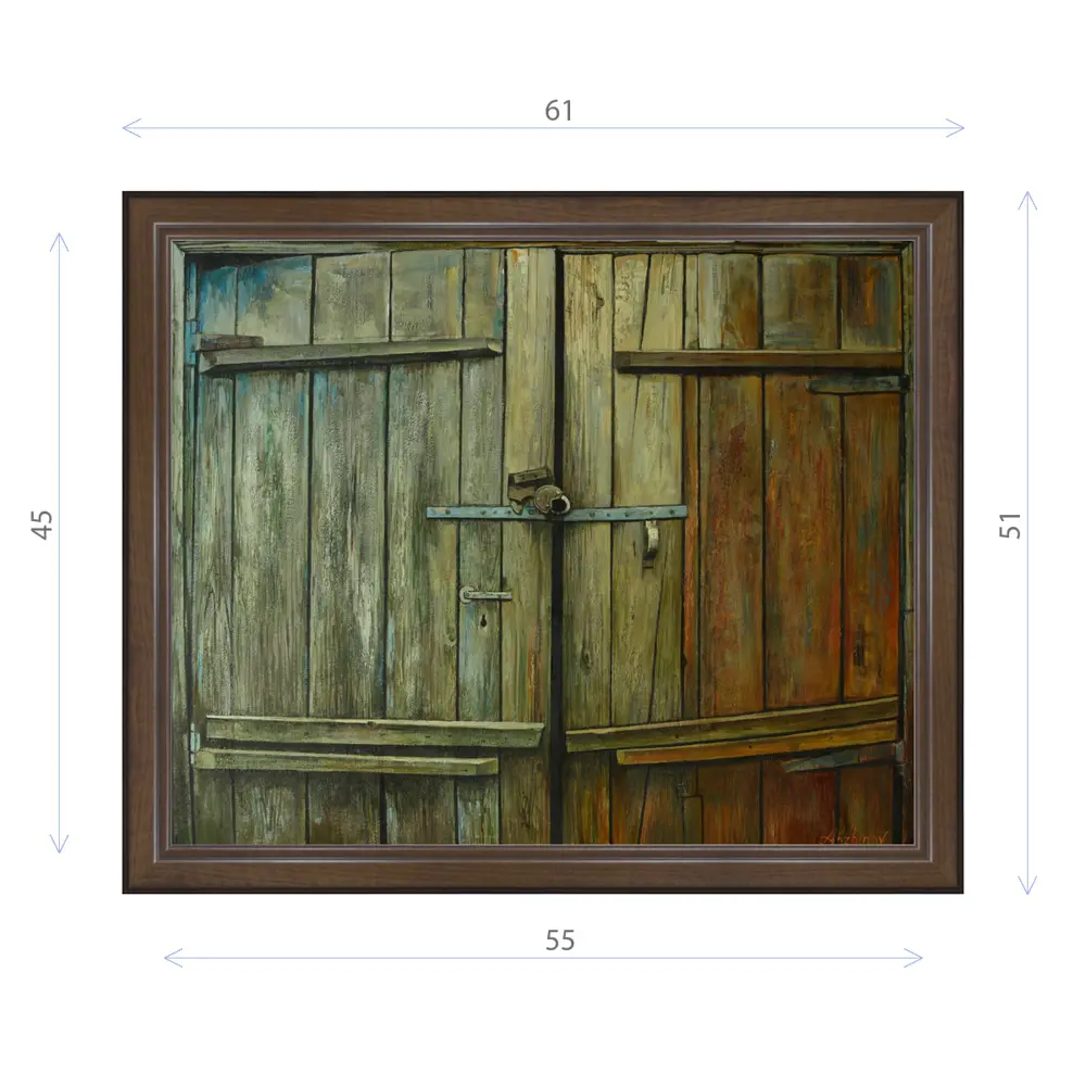 Фото Картина в раме Декор Депо Эдуард Абжинов "От ворот поворот" E21 51x61 см Фото Картина в раме Декор Депо Эдуард Абжинов "От ворот поворот" E21 51x61 см