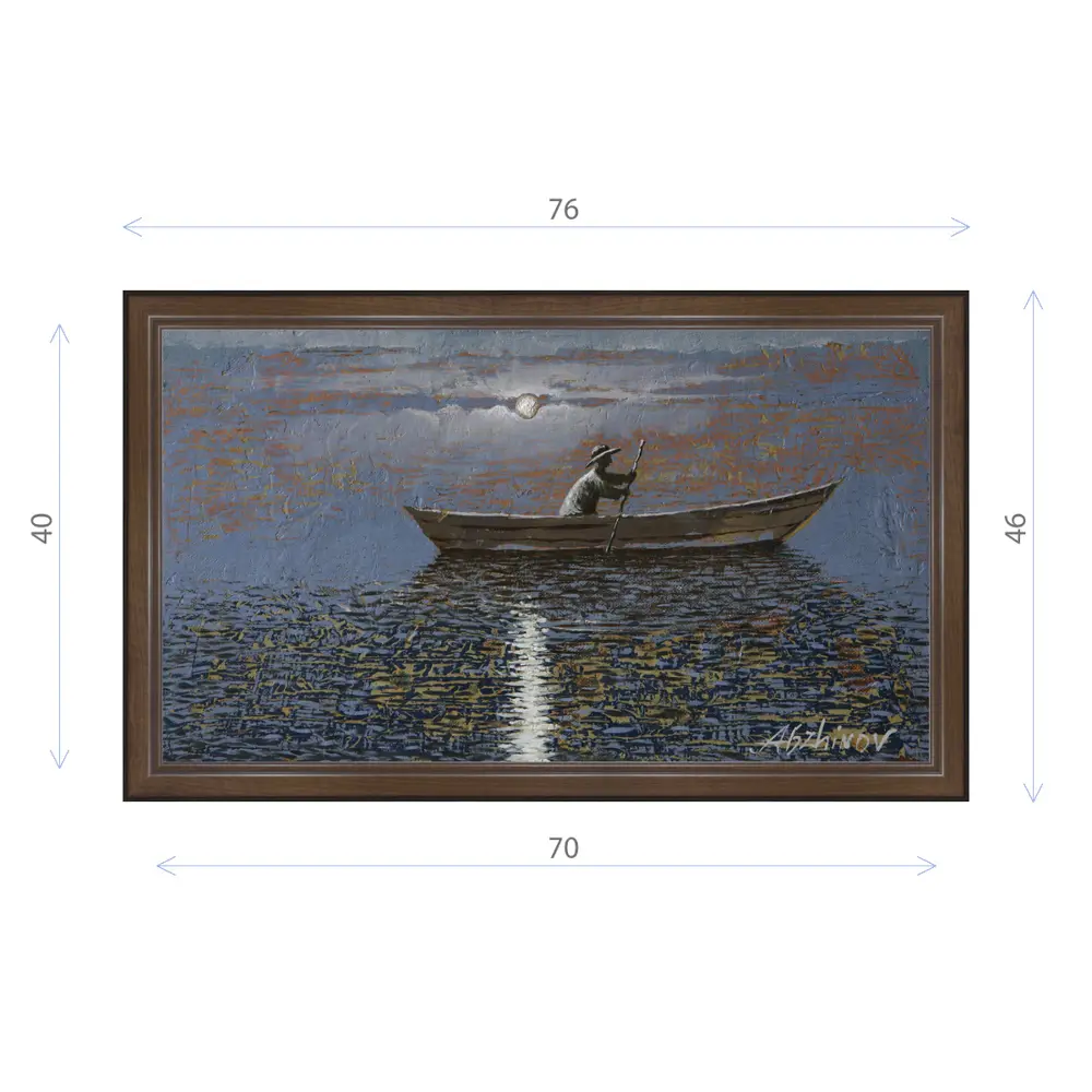 Фото Картина в раме Декор Депо Эдуард Абжинов "Серебристая ночь" E21 46x76 см Фото Картина в раме Декор Депо Эдуард Абжинов "Серебристая ночь" E21 46x76 см