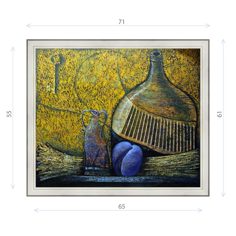 Фото Картина в раме Декор Депо Эдуард Абжинов "Соло для бутыли" E20 61x71 см