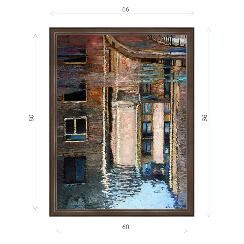 Фото Картина в раме Декор Депо Эдуард Абжинов "Этот город весной" E21 86x66 см