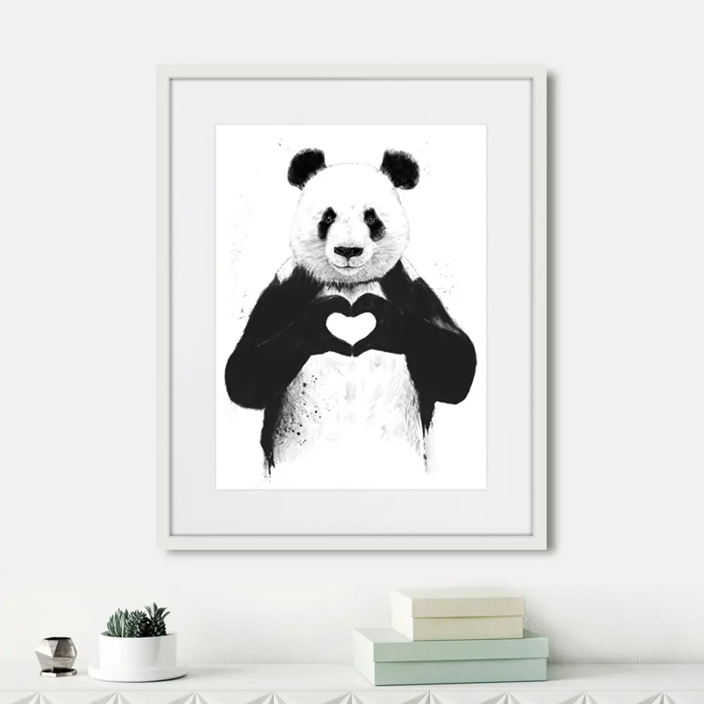 Фото Картина в раме Картины в квартиру "All you need is love" 42x52 см