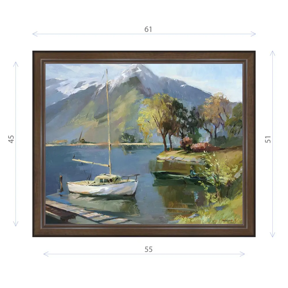 Фото Картина в раме Декор Депо Ксения Черномор "Озеро Комо" E21 51x61 см Фото Картина в раме Декор Депо Ксения Черномор "Озеро Комо" E21 51x61 см