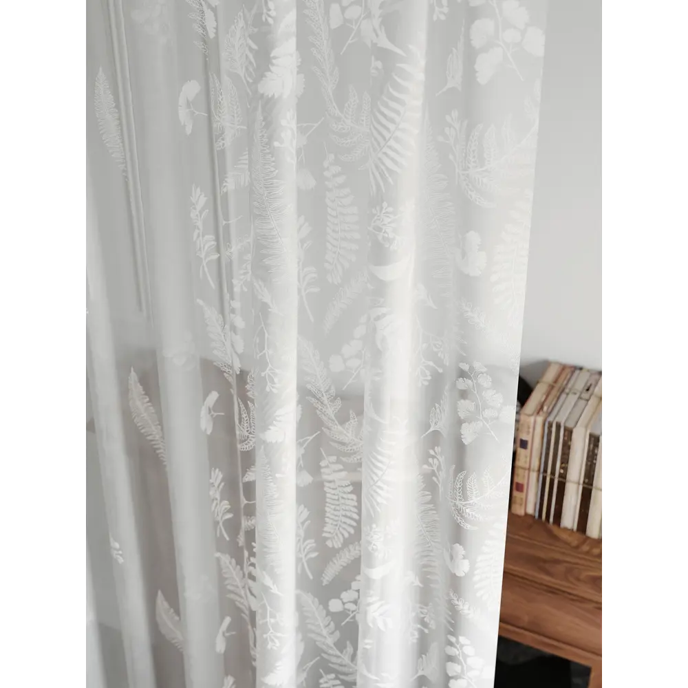 Фото 12 Тюль на шторной ленте At Home Лорелис-08 300x230 см цвет белый Фото 12 Тюль на шторной ленте At Home Лорелис-08 300x230 см цвет белый