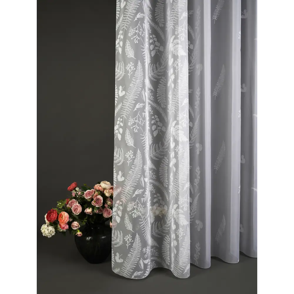 Фото 6 Тюль на шторной ленте At Home Лорелис-08 300x250 см цвет белый