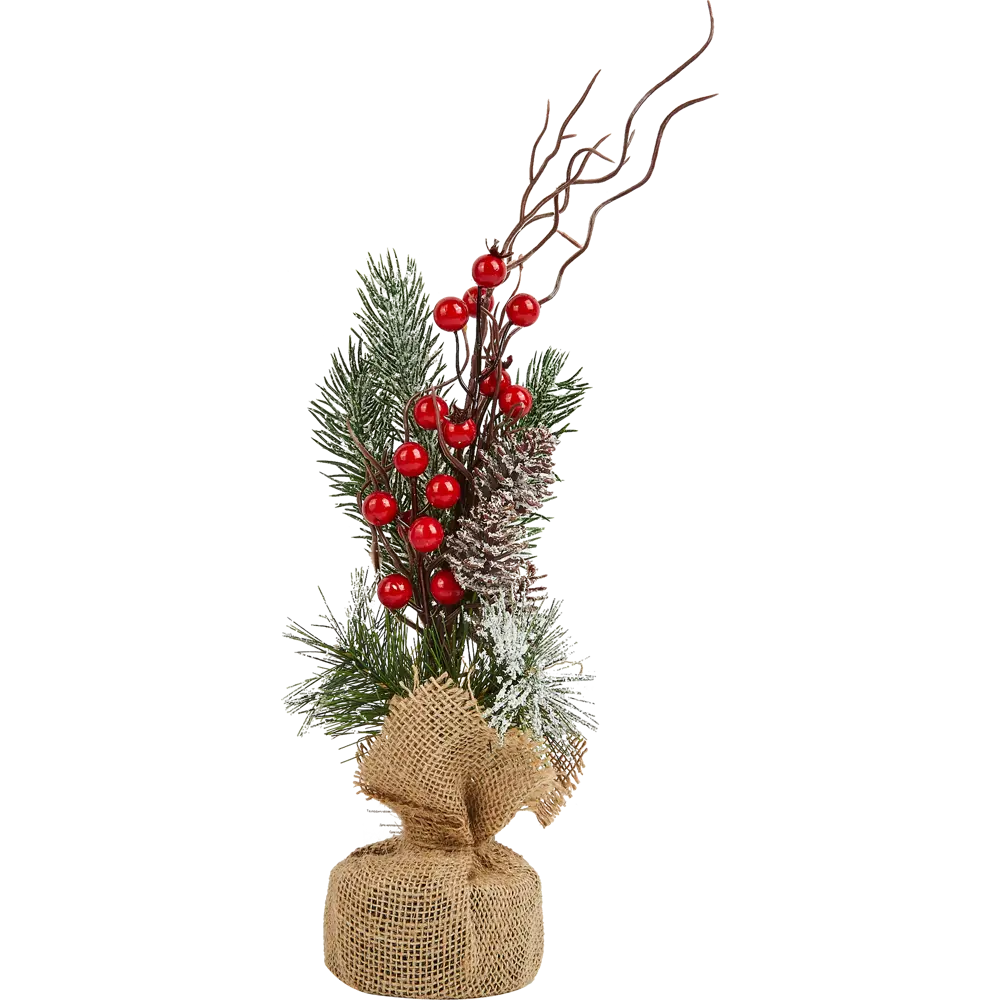 Фото 2 Ель новогодняя искусственная в мешке h40 см Фото 2 Ель новогодняя искусственная в мешке h40 см