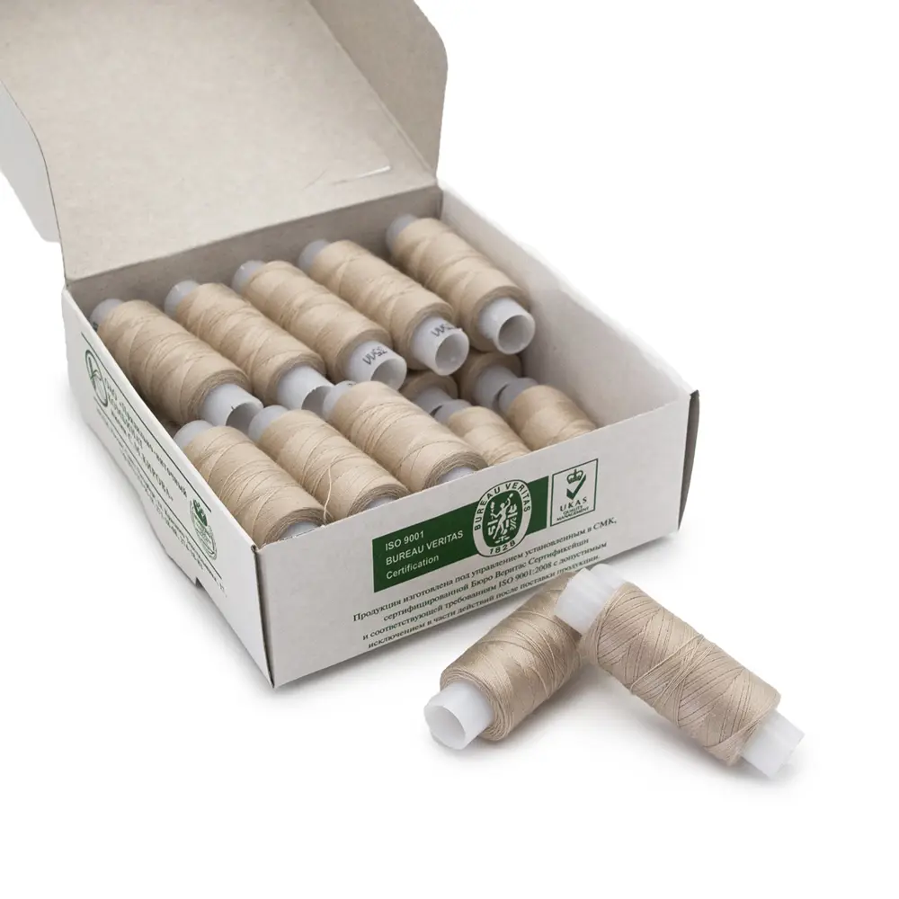 Фото 2 Нитки армированные 35ЛЛ 200 м 20 шт цвет бежевый лайт Фото 2 Нитки армированные 35ЛЛ 200 м 20 шт цвет бежевый лайт